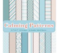 Calming Patterns Scrapbook Paper Craft Pad: 18 Pastel Calm Colors Design, 36 Double-Sided Sheets Printed on 8.5"x8.5" Size Papers. Perfect for ... Junk Journal, DIY Project, Gift Wrapping Etc