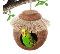Calopstet Nest - Natural Conchiglia House, Hammock AMCA, Cage Birds Refugio | Refugio de vivero para tortolitos, nido coccio hecho a mano, cama de jaula para ven