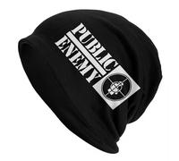 Calor Invernal, Gorros de Gorro de Enemigo Público Logo de Enemigo Camiseta de Punto Gorra de Punto Moda Unisex para Adultos Gorros de Gorro Suave y cálido Gorro Personalizado de Gimnasio de otoño