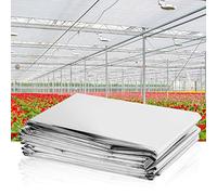 Calor para Invernadero Plástico Grueso para Planta de Calor 14 × 9 × 4 2 Piezas Planta Plateada Película Reflectante Jardín Invernadero Crecer Accesorios de Luz 210 * 120 Cm