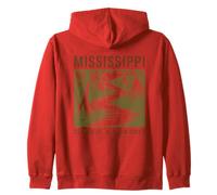Calor profundo y deriva lenta de Mississippi desde 1817 Sudadera con Capucha