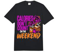 Calories Don't Count On The Weekend Diet Puns ||- Comfort Colors Adult Heavyweight T-Shirt