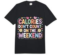 Calories Don't Count On The Weekend Diet Puns - Comfort Colors Adult Heavyweight T-Shirt