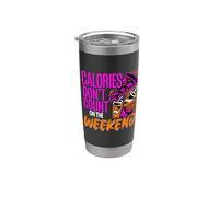 Calories Don't Count On The Weekend Diet Puns ||- Vaso térmico de acero inoxidable de doble pared