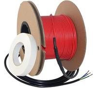 CALORIQUE Cable eléctrico para calefacción de pisos - 16W/m - 31,25 m en total 500W para superficie de calefacción de 2,5 a 5 m² - Tecnología TWIN - [A +++]
