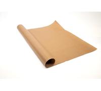 Cal'paq Rollo de papel kraft marrón verjurado, 35 cm x 100 m