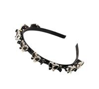 Calsgkspray Diadema de mariposa negra con clips, diadema trenzada de doble flequillo, trenzada, accesorios para el cabello