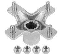 Caltric Buje de rueda trasera izquierda o derecha con tuercas de llanta compatible con Honda TRX250EX Sportrax 2001 2002 2003 2004 2005 2006 2007 2008