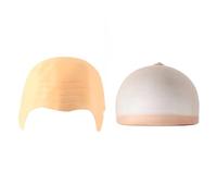 Calva Disfraz 1/2/4 Uds. Conjunto de Gorro Calvo látex for Adultos Vestido Elegante Cosplay Peluca Sombrero Falso(Color 04)