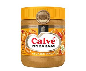 Calvé Pindakaas met stukjes pinda - 12 x 350 gramos - Voordeelverpakking