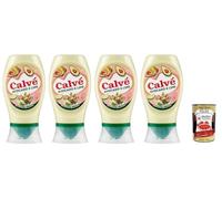 Calvè Salsa, aguacate y lima, salsa de condimento, sin gluten, 250 ml, 4 x 250 ml + polpa italiana gourmet 400 g