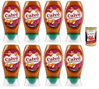 Calvé Sauce Agro & Dolce, salsa agridulce, sin gluten, sin gluten, 8 x 250 ml + polpa italiana gourmet 400 g