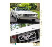 CALVENDO 4059478867611 Ford Mustang (1964-1966) - Puzzle de Coche Antiguo (1000 Piezas, 48 x 64 cm), Color Blanco