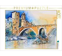 CALVENDO Aquafunck - Puzzle (1000 Piezas, 64 x 48 cm), diseño de Puente en Trastevere, Roma, Italia