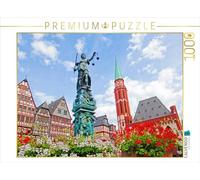 CALVENDO Christian Müller - Puzzle (1000 Piezas, 64 x 48 cm), diseño de Fuente de Justicia en el Monte Römerberg, Frankfurt Am Main, Alemania