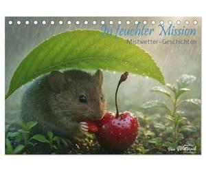 CALVENDO - En una misión húmeda - Historias de mal tiempo (calendario de mesa 2027 DIN A5 horizontal), calendario mensual: Temprano por la mañana, con cámara y trípode en hierba húmeda, estoy buscando