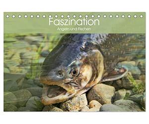 CALVENDO - Fascinación de pesca y pesca (calendario de mesa 2027 DIN A5 acostado), calendario mensual: impresiones del pasatiempo más popular de los alemanes