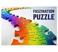 CALVENDO - Fascinación PUZZLE (calendario de mesa 2027 DIN A5 horizontal), calendario mensual: un año lleno de momentos de rompecabezas