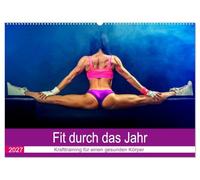 CALVENDO - Fit a través del año. Entrenamiento para un cuerpo sano (calendario de pared 2027 DIN A2 horizontal), calendario mensual: aquí viene la motivación para un entrenamiento de fuerza más