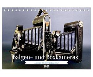 CALVENDO - Fuelle y cámaras de caja - Recordatorios analógicos (calendario de mesa 2027 DIN A5 reclinado), calendario mensual: ¿Una cámara como cajas de zapatos?