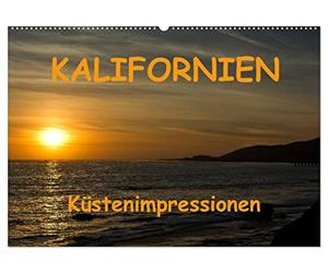 CALVENDO - Impresiones costeras de CALIFORNIA (calendario de pared 2027 DIN A2 horizontal), calendario mensual: de San Francisco a Los Ángeles