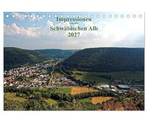 CALVENDO - Impresiones de la Suabia Alb (calendario de mesa 2027 DIN A5 horizontal), calendario mensual: imágenes de la Suabia Alb desde el punto de vista de la cámara, el "tercer ojo" del fotógrafo