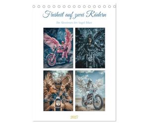 CALVENDO - Libertad sobre dos ruedas - Las aventuras de los ciclistas de pesca (calendario de mesa 2027 DIN A5 alto), calendario mensual: los ciclistas de pesca son una comunidad de espíritus libres y
