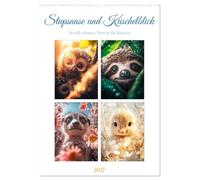 CALVENDO - Nariz y mirada de peluche (calendario de pared 2027 DIN A2 alto), calendario mensual: con su pelo esponjoso, ojos grandes y delicadas narices las pequeñas criaturas miran directamente a la