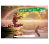 CALVENDO - Pesca como en un sueño (calendario de pared 2027 DIN A2 horizontal), calendario mensual: el calendario representa momentos inolvidables en el agua: naturaleza tranquila, concentración