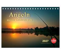 CALVENDO - Pesca - mi pasión (calendario de mesa 2027 DIN A5 horizontal), calendario mensual: naturaleza virgen, bosques y prados, lagos idílicos, mares y canales: un sueño para cualquier pescador