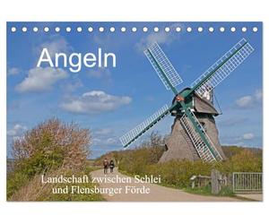 CALVENDO - Pesca - Paisaje entre Schlei y Flensburger Förde (calendario de mesa 2027 DIN A5 horizontal), calendario mensual: reserva natural, ferrocarril histórico de vapor, idílicas casas de paja