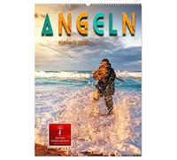 CALVENDO - Pesca - simplemente genial (calendario de pared 2027 DIN A2 alto), calendario mensual: naturaleza virgen, bosques y prados, lagos idílicos, mares y canales: un sueño para cualquier pescador