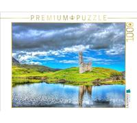 CALVENDO Puzle Ardvreck Castle in The Scottish Highlands Am Loch Assynt | 1000 Piezas, tamaño 64 x 48 cm, fotopuzle para Horas Felices