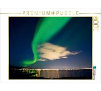 CALVENDO Puzle Aurora con el Horizonte de Reikiavik de 1000 Piezas, tamaño 64 x 48 cm, Imagen de edición ártica