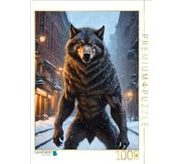 CALVENDO Puzle de Hombre Lobo en la fría Noche de Año Nuevo, 1000 Piezas, tamaño 48 x 64 cm, para Horas Felices