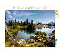CALVENDO Puzle Lago di Federa con Sorapiss y Antelao - accesible Desde Cortina o Passo Giau 1000 Piezas, tamaño 64 x 48 cm, Foto de uwe vahle