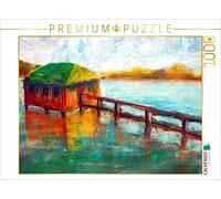CALVENDO - Puzzle (1000 Piezas, 64 x 48 cm), diseño de cabaña en el Lago de Cocinero