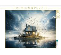 CALVENDO Puzzle con diseño de Calendario de viviendas espeluznantes, 1000 Piezas, tamaño de 64 x 48 cm, para Horas Felices