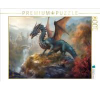 CALVENDO Puzzle con diseño del Calendario en la Tierra de los Hermosos Dragones, 1000 Piezas, tamaño 64 x 48 cm, para Horas Felices