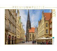 CALVENDO Puzzle de 1000 Piezas con Vista a la Iglesia de San Lamberti, puzle Horizontal | Tamaño de colocación cm Puzzle de Fotos para Horas Felices