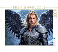 CALVENDO Puzzle de ángel Michael en tormenta de Nieve, 1000 Piezas, tamaño 64 x 48 cm, para Horas Felices