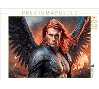 CALVENDO Puzzle de ángel Raphael Lucha contra el Mal en el Fuego, 1000 Piezas, tamaño 64 x 48 cm, para Horas Felices