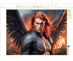 CALVENDO Puzzle de ángel Raphael Lucha contra el Mal en el Fuego, 1000 Piezas, tamaño 64 x 48 cm, para Horas Felices