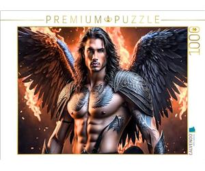 CALVENDO Puzzle de ángel Raziel luchando en el Fuego del Infierno, 1000 Piezas, tamaño 64 x 48 cm, para Horas Felices