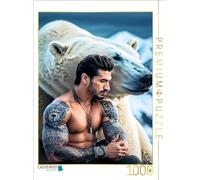 CALVENDO Puzzle de aventureros con un Oso Polar en el Ártico, 1000 Piezas, tamaño 48 x 64 cm, para Horas Felices