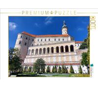 CALVENDO Puzzle de Castillo de Mikulov, Nikolsburg alemán en la República Checa, 1000 Piezas, tamaño 64 x 48 cm, fotopuzle para Horas Felices