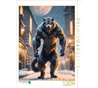 CALVENDO Puzzle de Hombre Lobo en el acecho en Luna Llena, 1000 Piezas, tamaño 48 x 64 cm, para Horas Felices