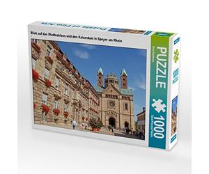 Calvendo Puzzle de Vista sobre el Castillo de la Ciudad y el Emperador en Speyer Am Rhein, 1000 Piezas, tamaño de la Ley: 64 x 48 cm, Imagen de Andersen Ilona