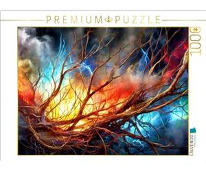 CALVENDO Puzzle Flammende Transformation | 1000 Teile Lege-Größe 64x48cm Foto-Puzzle für glückliche Stunden: Visualisierung Des Energiebegriffs