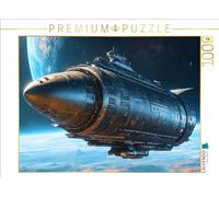 CALVENDO Puzzle Gigante de Transporte Espacial nómadas galácticos, 1000 Piezas, tamaño de 64 x 48 cm, para Horas Felices